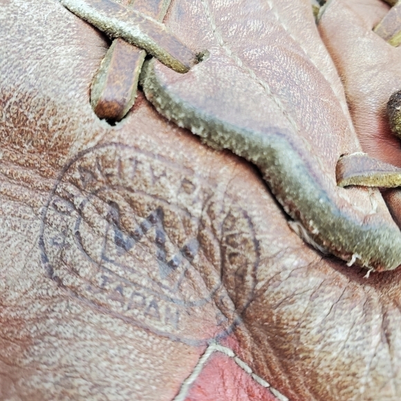 VTG Johnny Walker FG-7222 Baseball Glove Mitt Cowhide Leather Japan Made 10" LHT - Picture 10 of 12